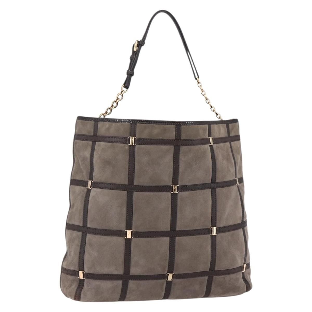 Salvatore Ferragamo Salvatore Ferragamo Vala Shoulder Bag Suede Size ONE SIZE - 17 Thumbnail