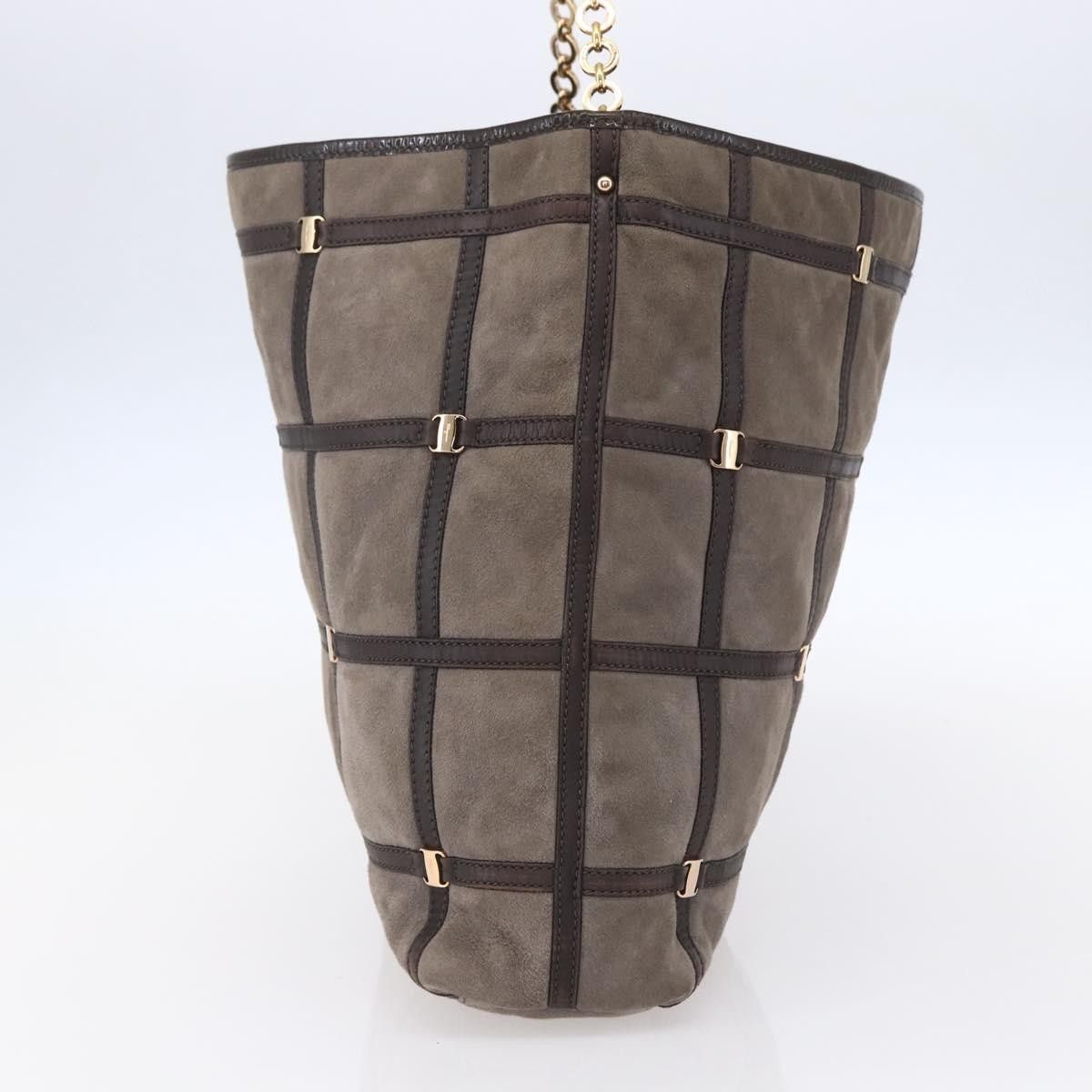 Salvatore Ferragamo Salvatore Ferragamo Vala Shoulder Bag Suede Size ONE SIZE - 4 Thumbnail