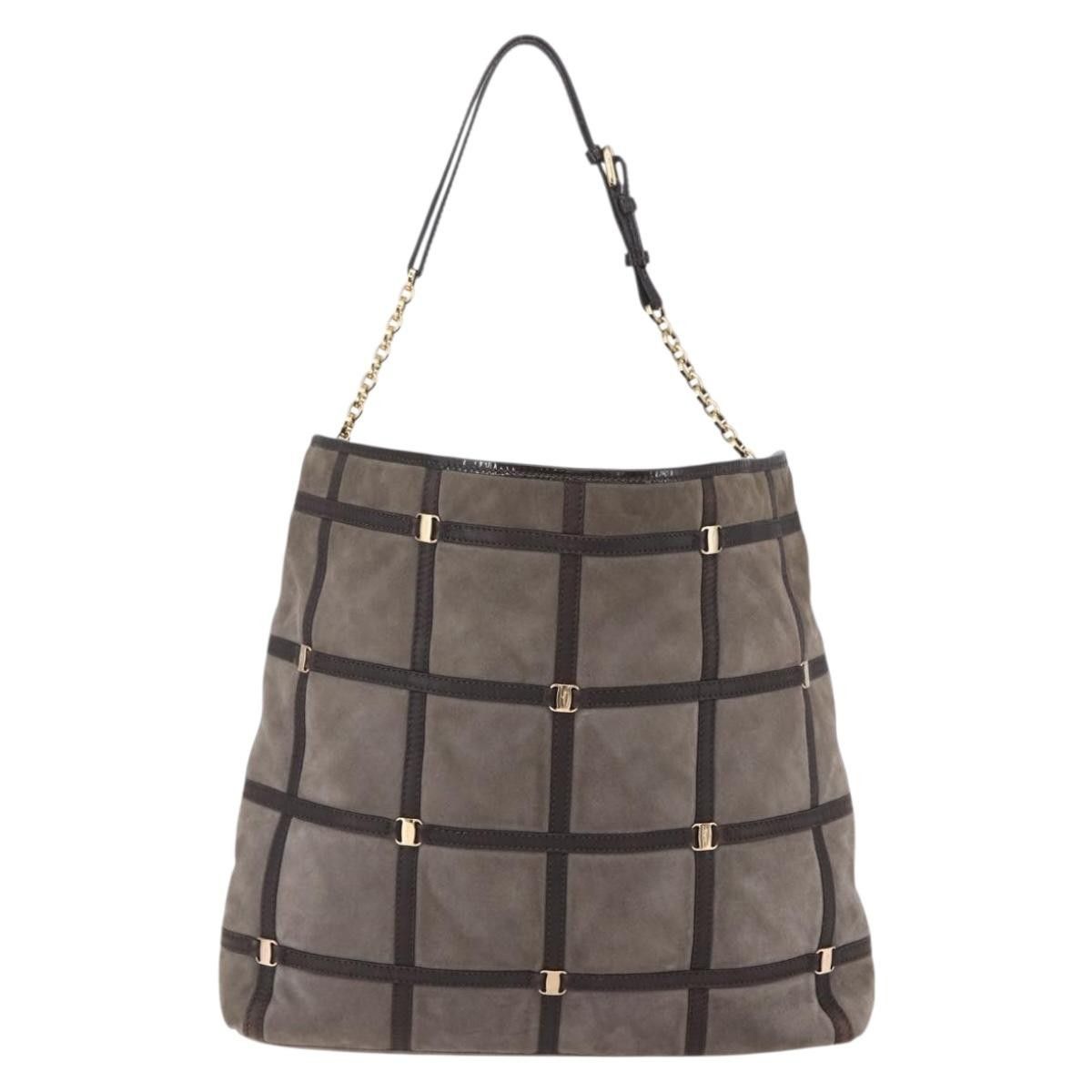 Salvatore Ferragamo Salvatore Ferragamo Vala Shoulder Bag Suede Size ONE SIZE - 2 Thumbnail