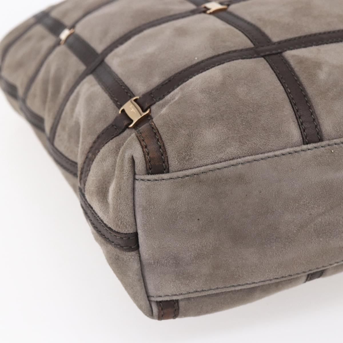 Salvatore Ferragamo Salvatore Ferragamo Vala Shoulder Bag Suede Size ONE SIZE - 12 Thumbnail