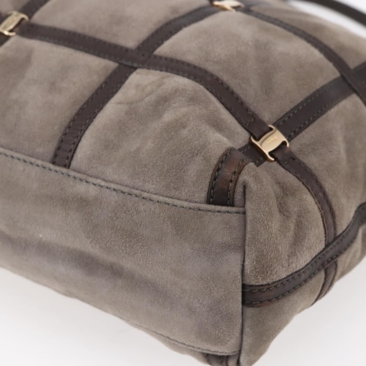 Salvatore Ferragamo Salvatore Ferragamo Vala Shoulder Bag Suede Size ONE SIZE - 9 Thumbnail
