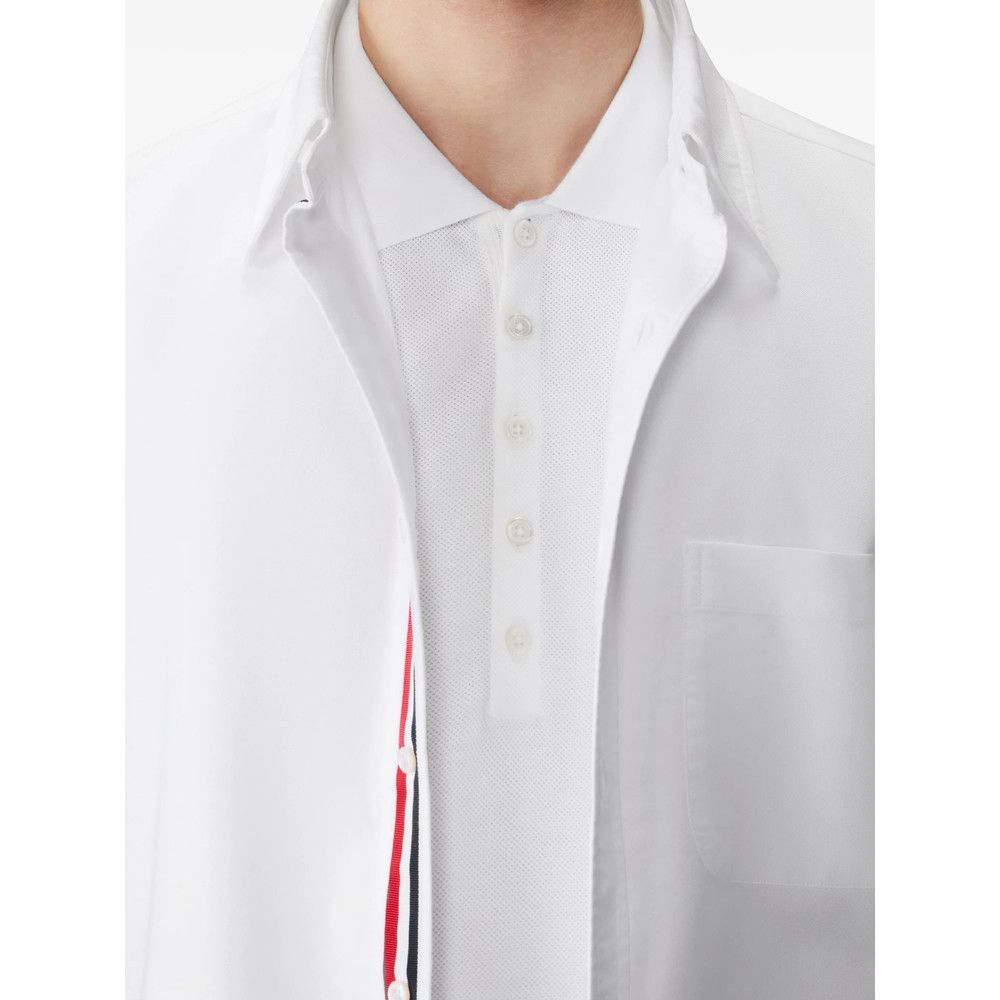 Thom Browne Thom Browne WHITE Polo Shirts Size US M / EU 48-50 / 2 - 2 Thumbnail
