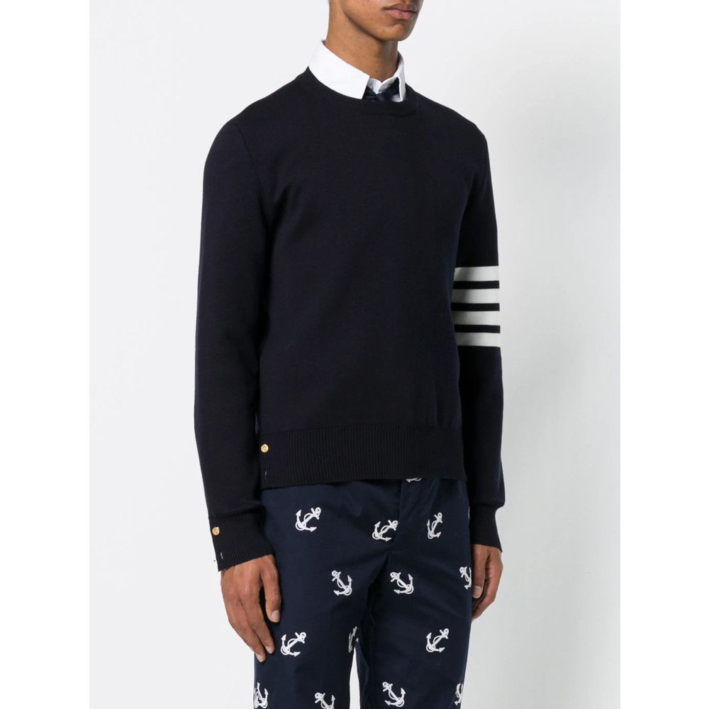 Thom Browne Thom Browne BLUE Sweaters & Knitwear - Jumpers Size US L / EU 52-54 / 3 - 3 Thumbnail