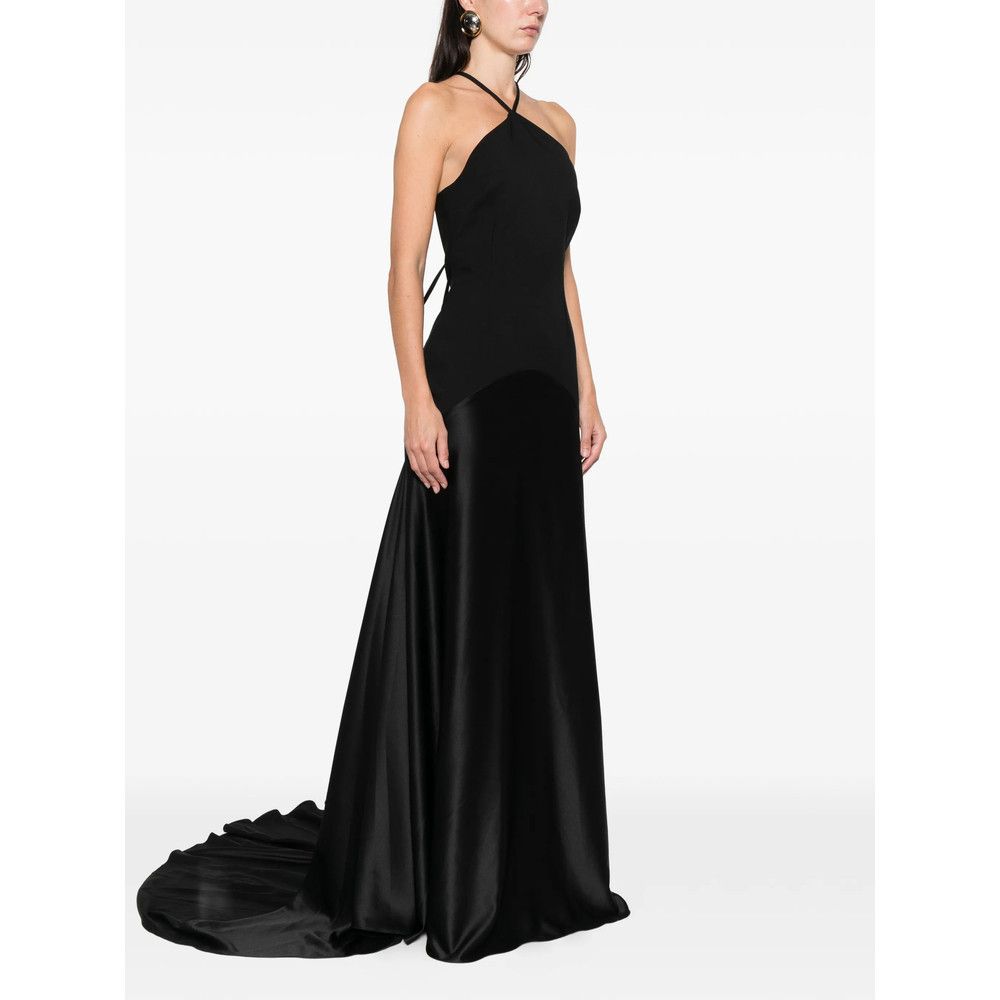 solace london black dress The Helena Maxi Dress in Black
