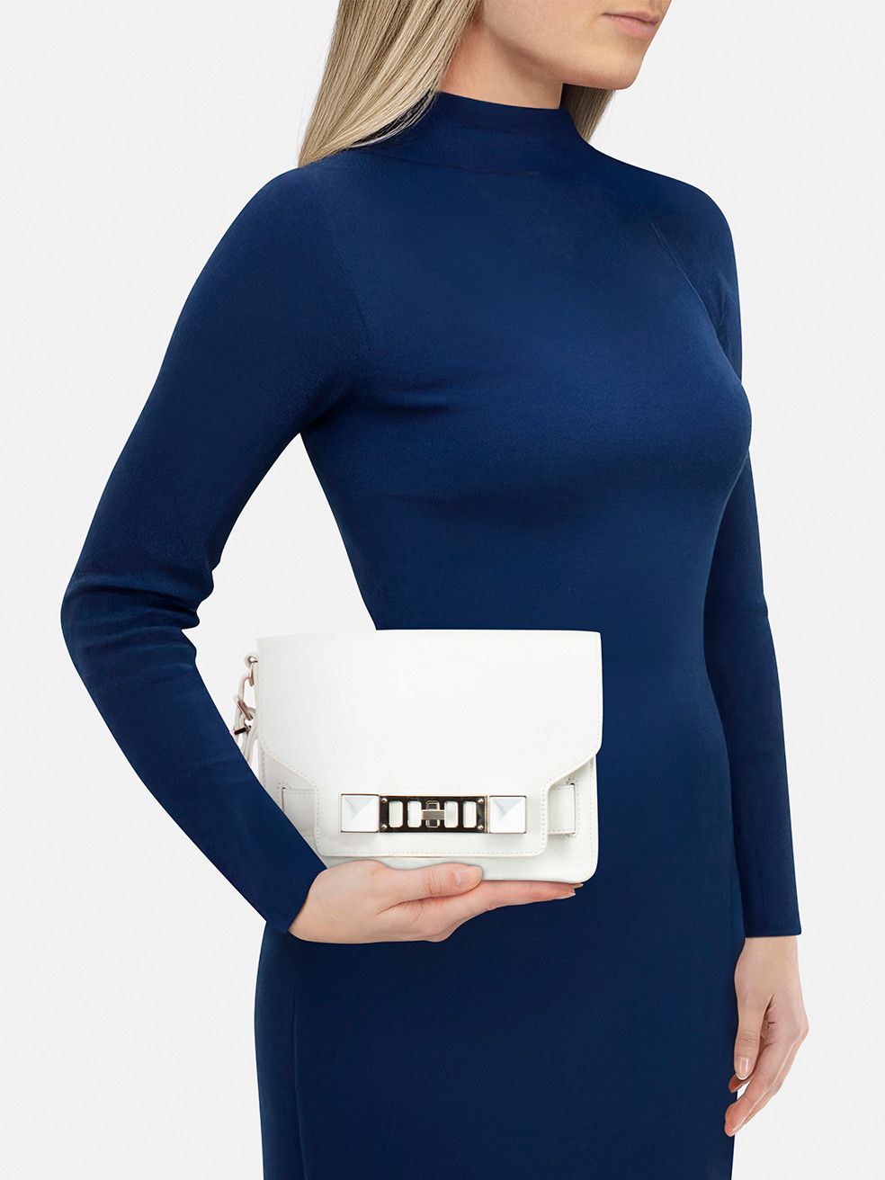 Proenza Schouler White Leather P11 Clutch Bag Size ONE SIZE - 2 Thumbnail
