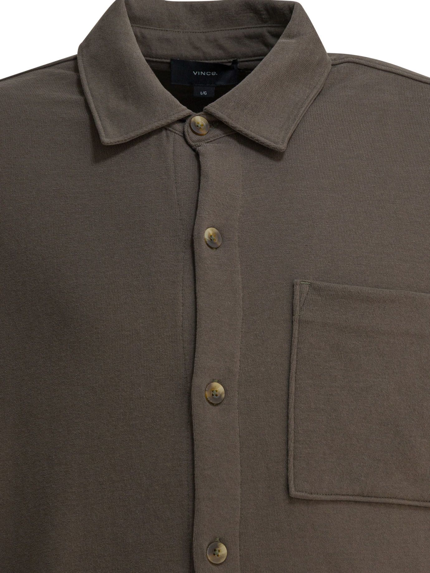 Vince Vince Cotton Suede Overshirt Jacket tag size L Men - USA Duties Paid Size US L / EU 52-54 / 3 - 3 Thumbnail