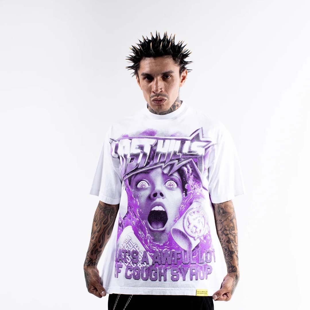 Awful Lot of Cough Syrup Lost Hills x Cough Syrup Scream Tee White Size US XXL / EU 58 / 5 - 3 Thumbnail