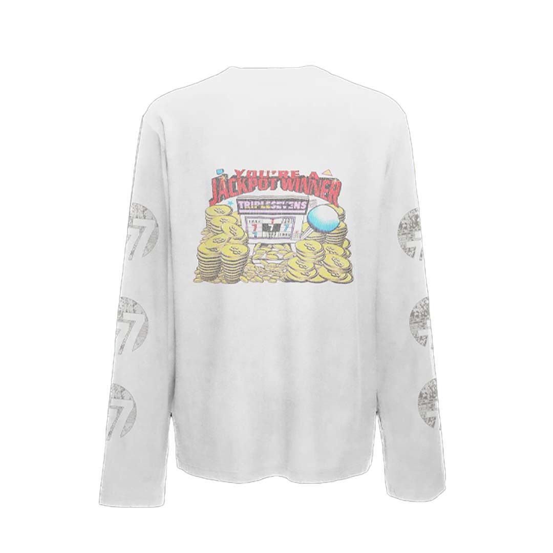 TRIPLE SEVENS Lucky Kiss White Tee Size US XL / EU 56 / 4 - 2 Thumbnail