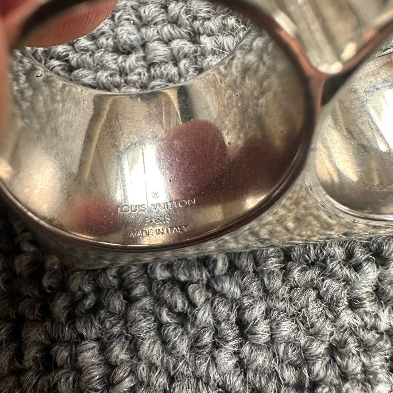 Louis Vuitton louis vuitton x nigo double-finger logo ring Size ONE SIZE - 4 Thumbnail