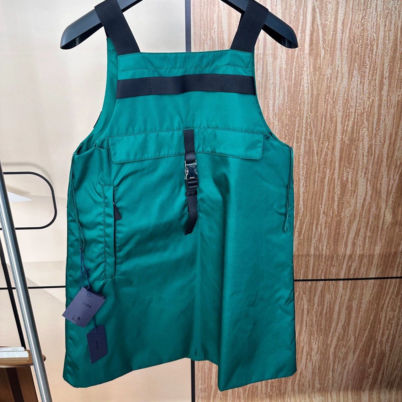 Prada prada nylon utility dress tee in green Size S / US 4 / IT 40 - 2 Thumbnail