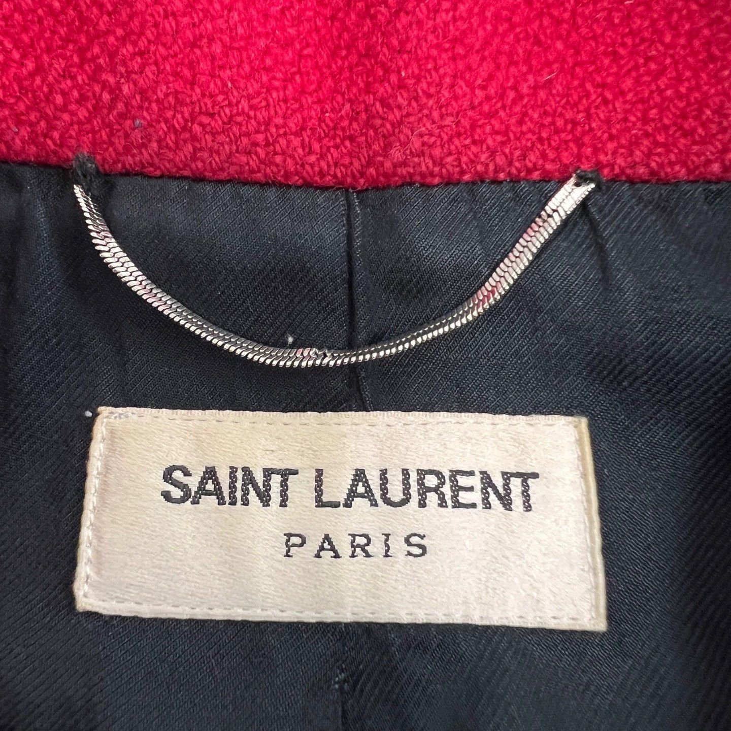 Saint Laurent Paris red leopard print baseball jacket Size US L / EU 52-54 / 3 - 3 Thumbnail