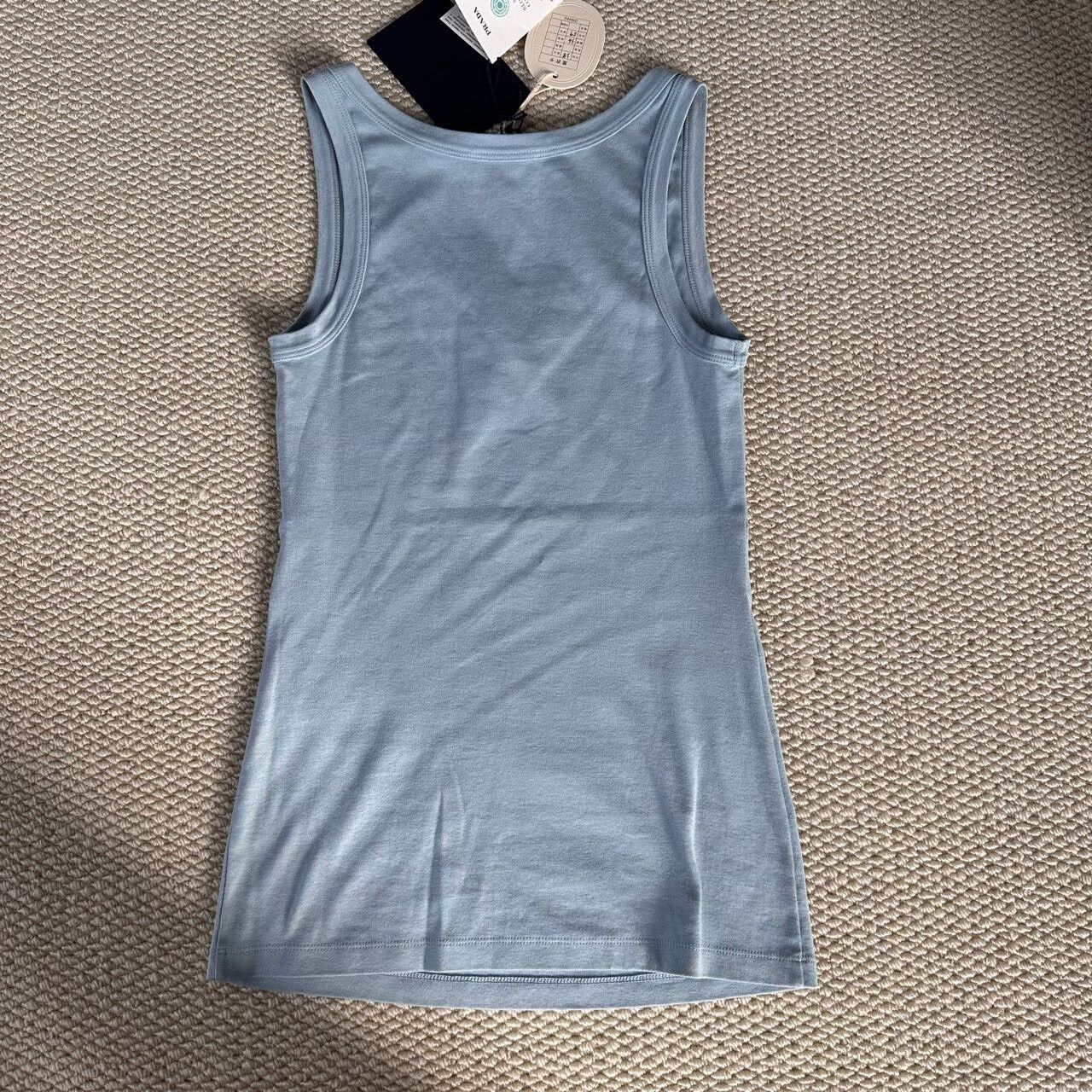 Prada prada logo print sleeveless tank top Size M / US 6-8 / IT 42-44 - 2 Thumbnail