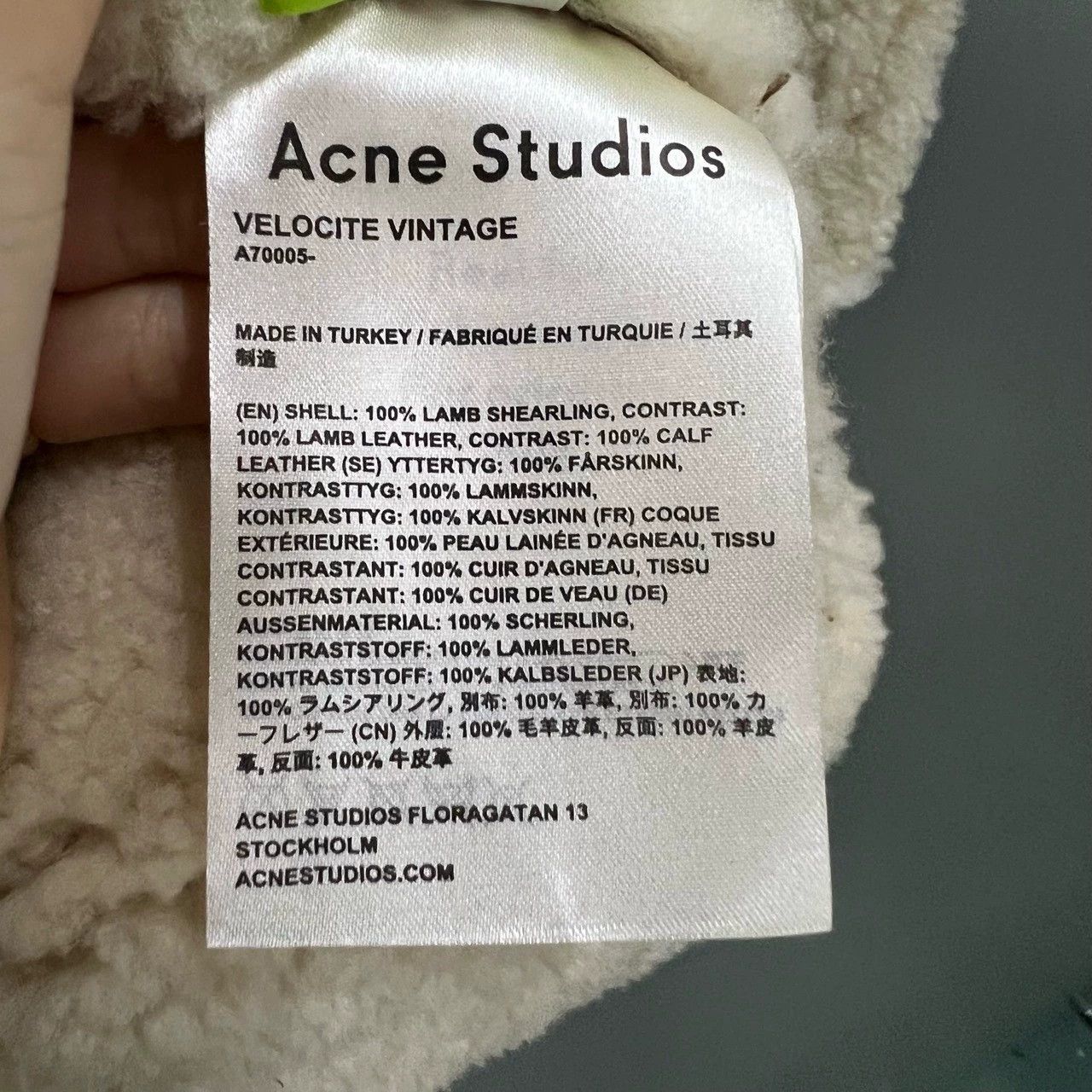 Acne Studios brown shearling jacket by Acne Studios Size US XS / EU 42 / 0 - 4 Thumbnail