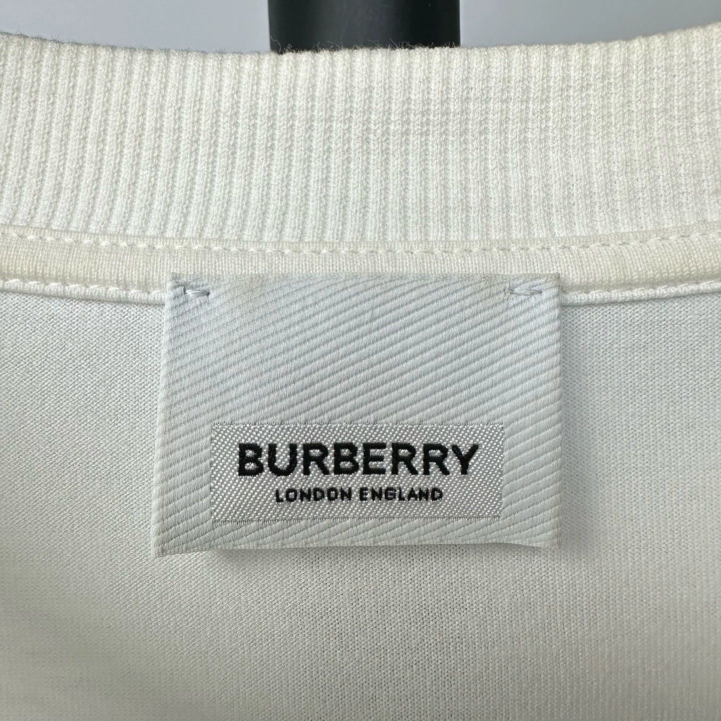 Burberry burberry white logo short sleeve shirt Size US S / EU 44-46 / 1 - 4 Thumbnail