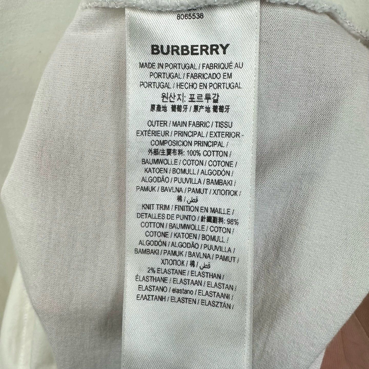 Burberry burberry white logo short sleeve shirt Size US S / EU 44-46 / 1 - 7 Thumbnail
