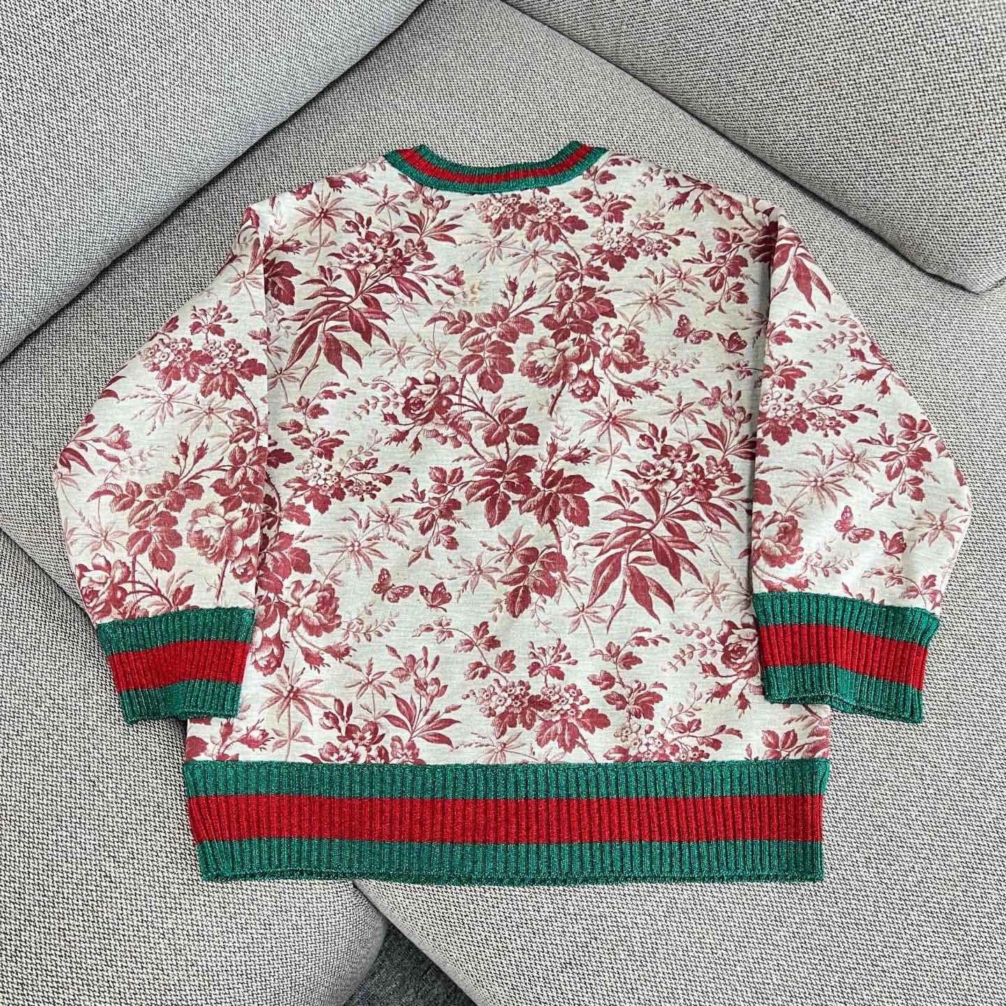 Gucci gucci floral pattern cotton sweatshirt size m Size M / US 6-8 / IT 42-44 - 2 Thumbnail