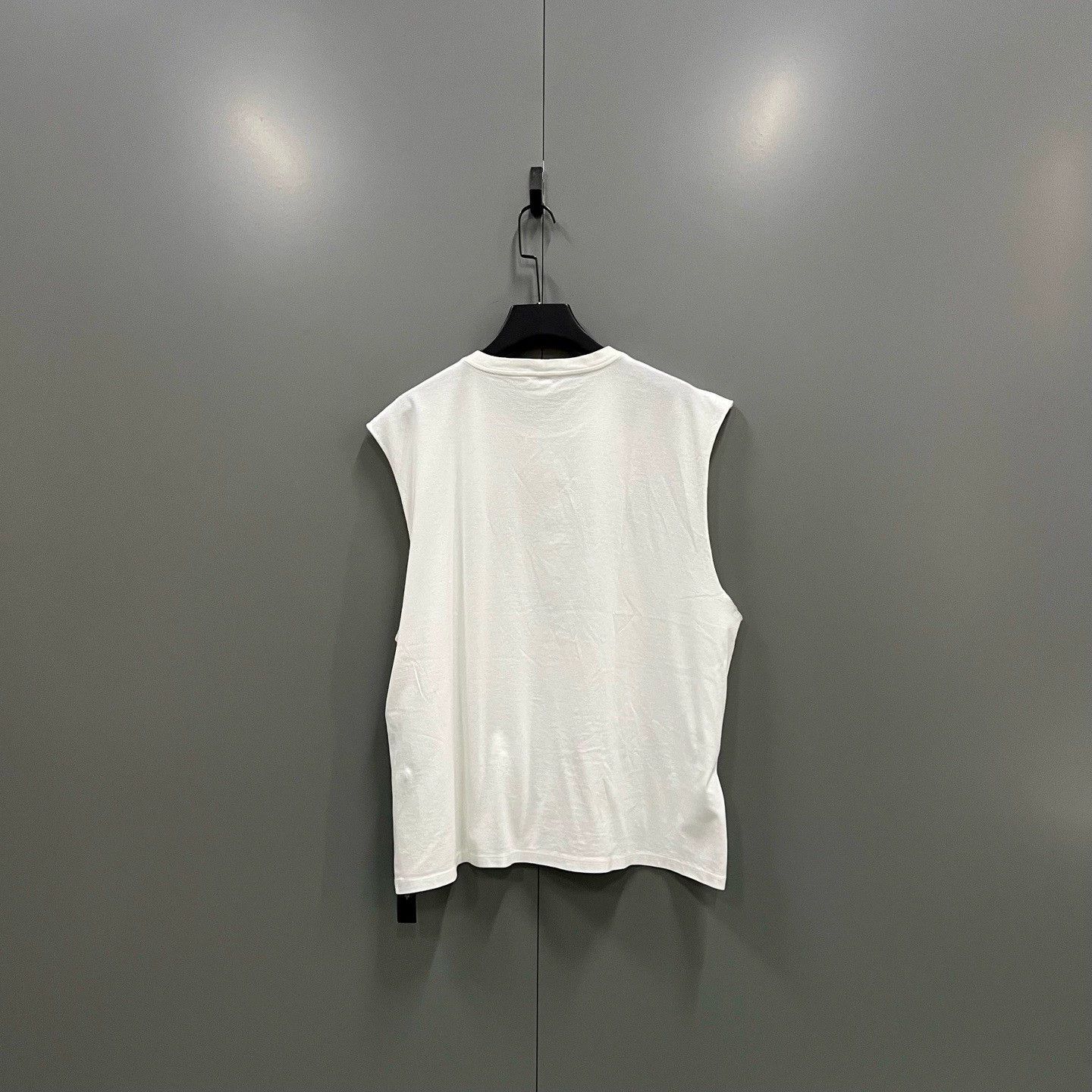 Celine celine white logo sleeveless top size L Size L / US 10 / IT 46 - 2 Thumbnail