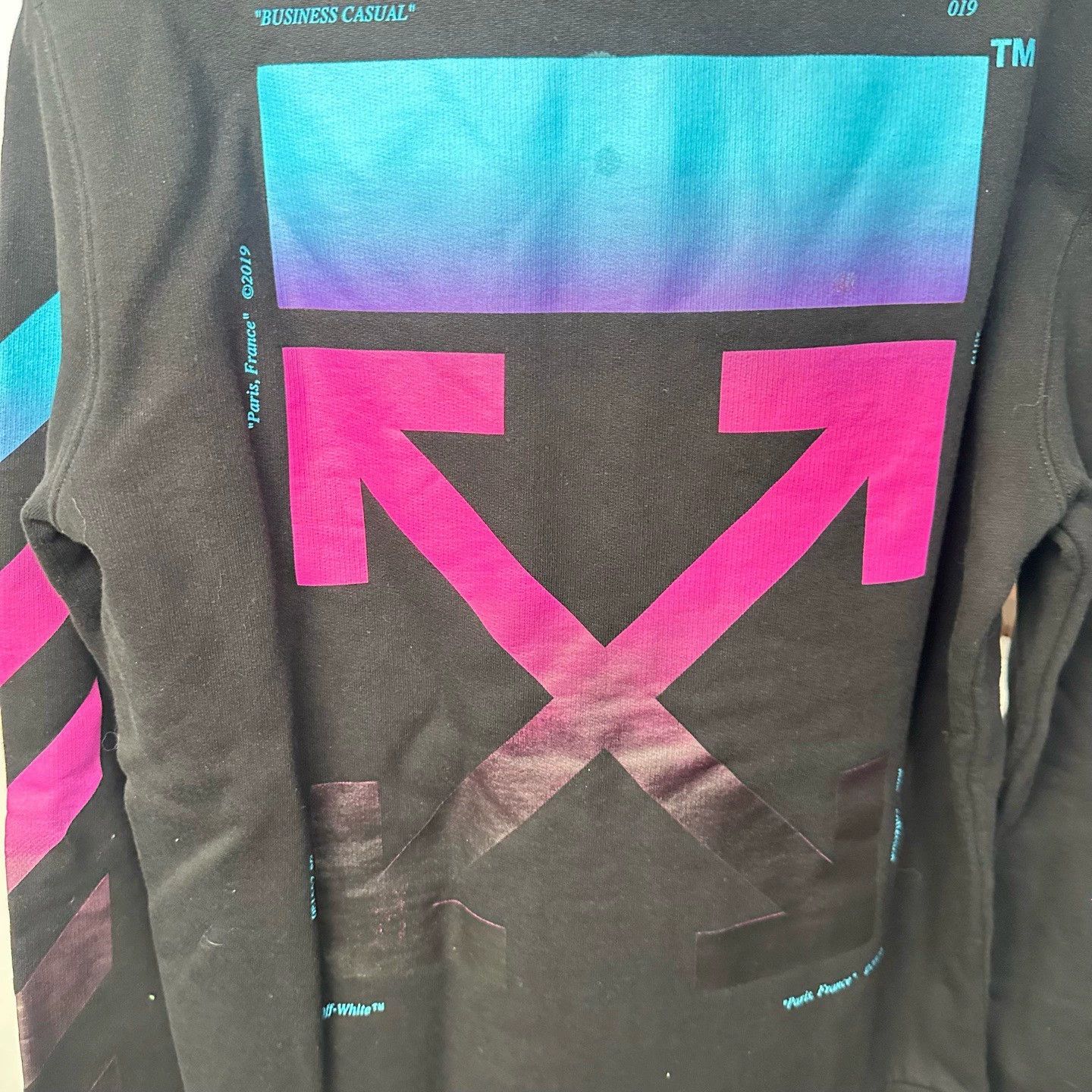 Off-White off white rainbow gradient zip-up hoodie Size US XS / EU 42 / 0 - 3 Thumbnail