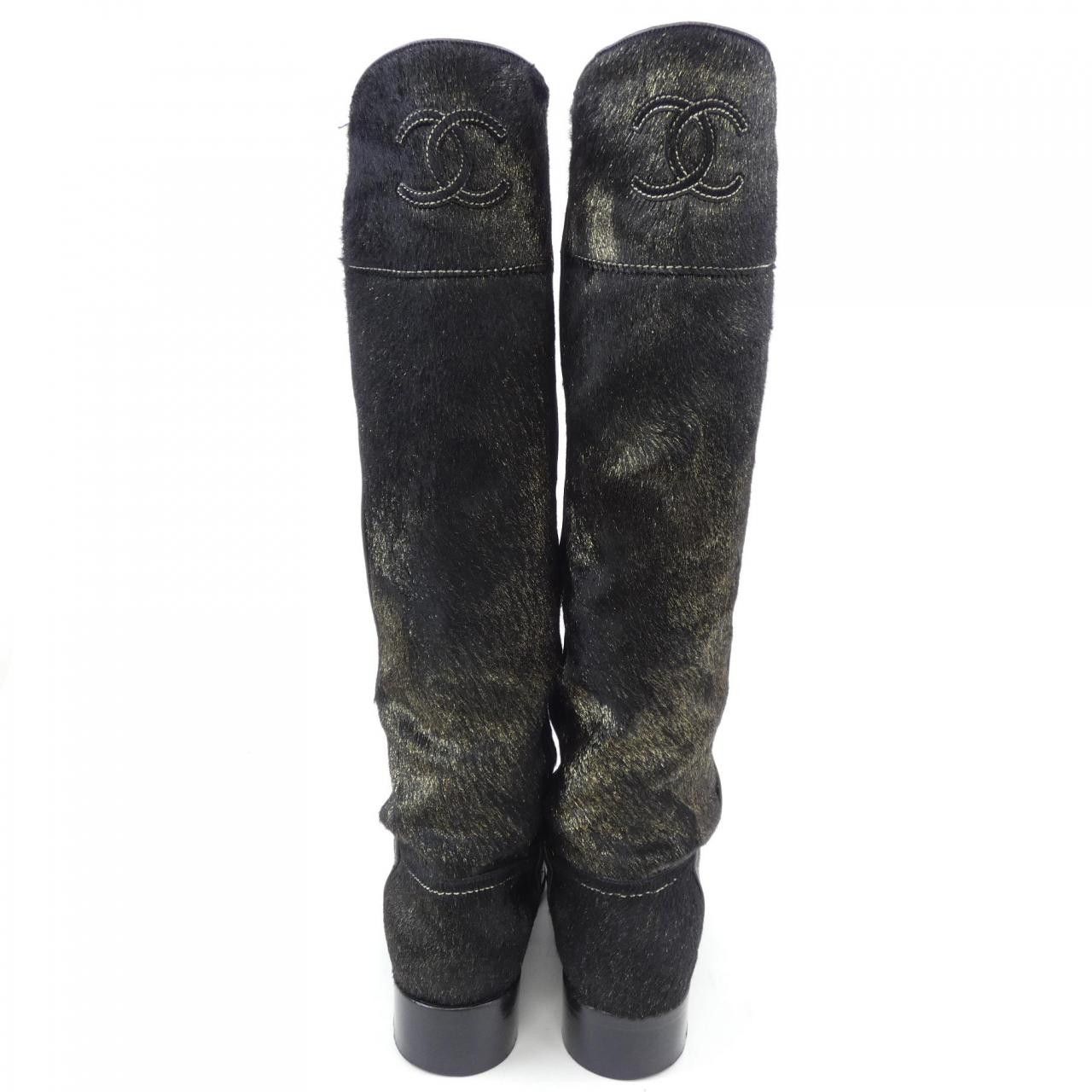 Chanel Chanel Chanel G26069 Harako Long Boots Natural Material Shoes G26069 DUTY FREE for USA Size ONE SIZE - 5 Thumbnail
