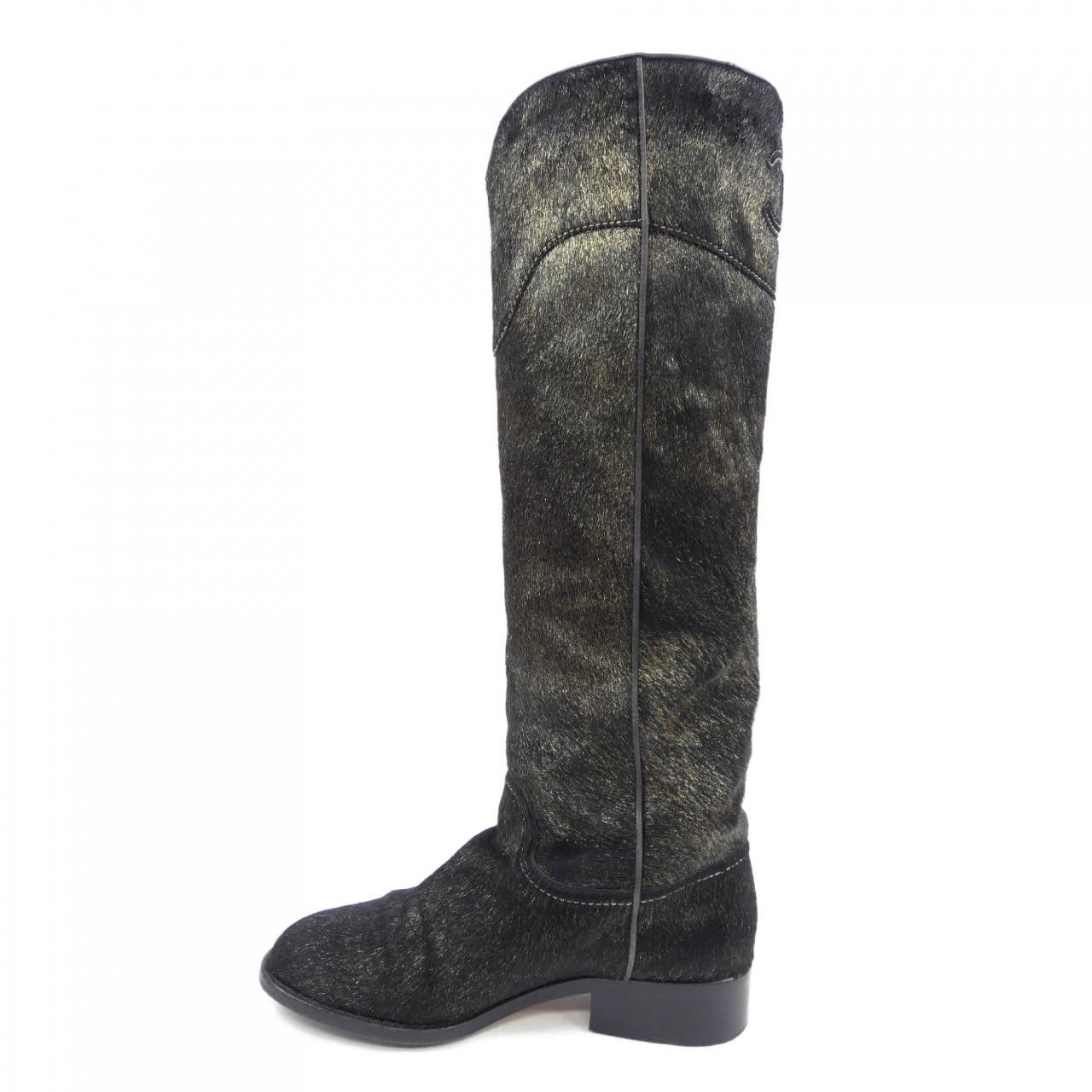 Chanel Chanel Chanel G26069 Harako Long Boots Natural Material Shoes G26069 DUTY FREE for USA Size ONE SIZE - 2 Thumbnail