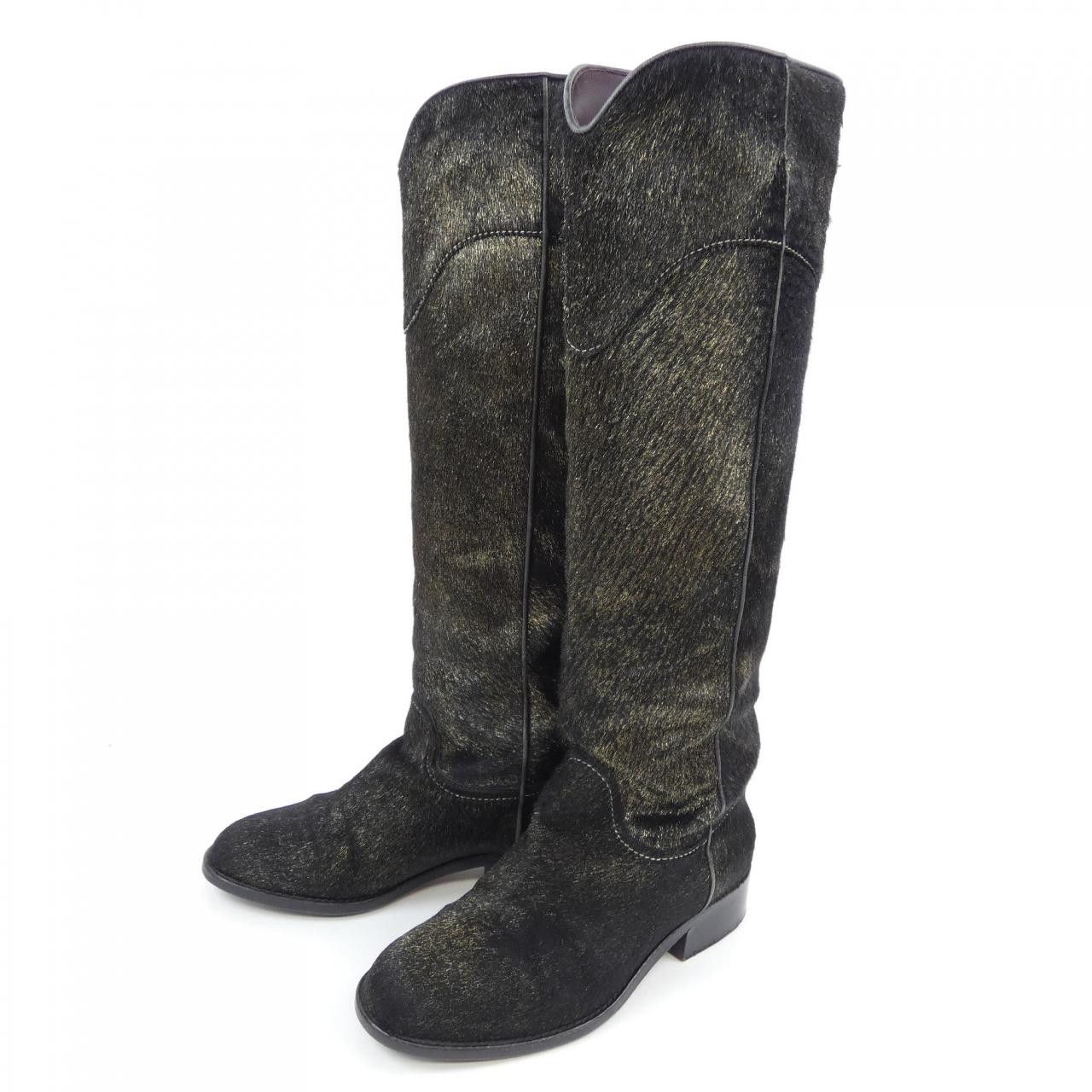 Chanel Chanel Chanel G26069 Harako Long Boots Natural Material Shoes G26069 DUTY FREE for USA Size ONE SIZE - 3 Thumbnail