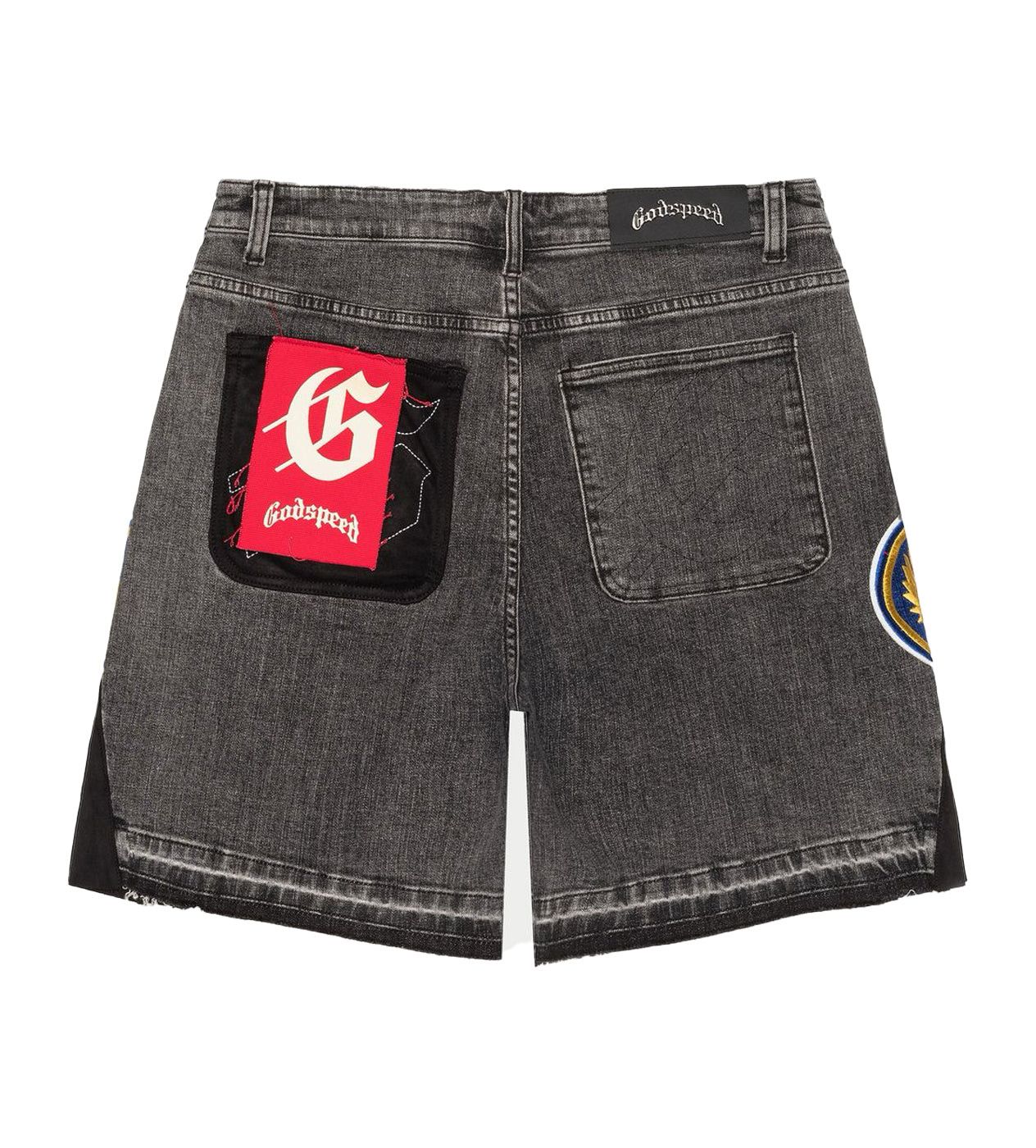 Godspeed Patchwork Denim Shorts V2 Grey Size US 30 / EU 46 - 2 Thumbnail