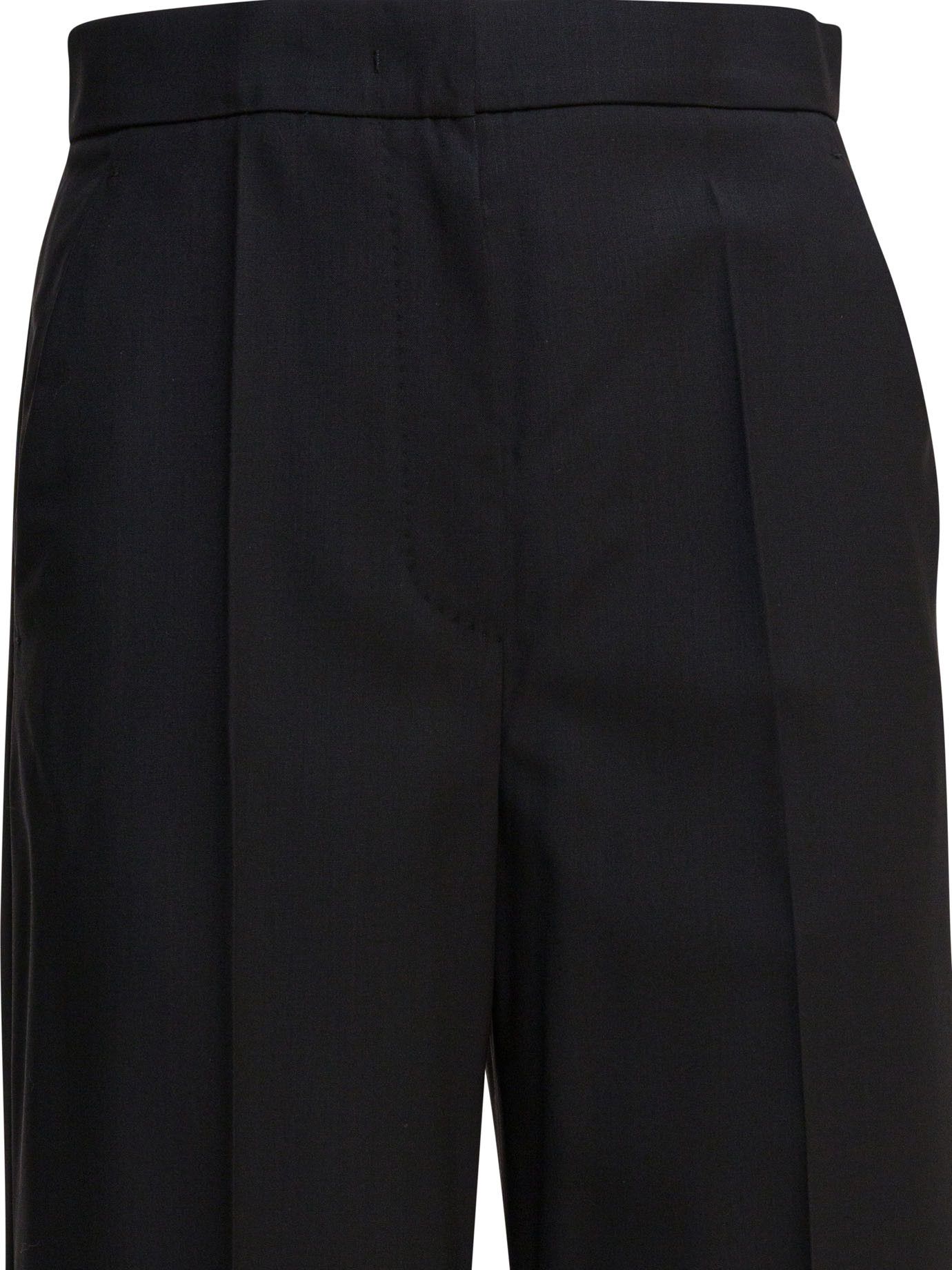 Max Mara Light Wool Straight Trousers Size 28" / US 6 / IT 42 - 3 Thumbnail