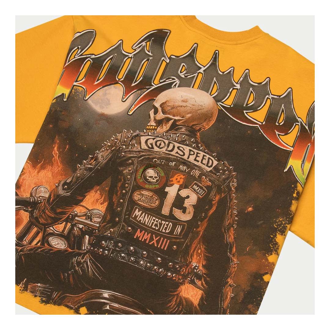 Godspeed Biker Nation Tee Yellow Size US L / EU 52-54 / 3 - 3 Thumbnail