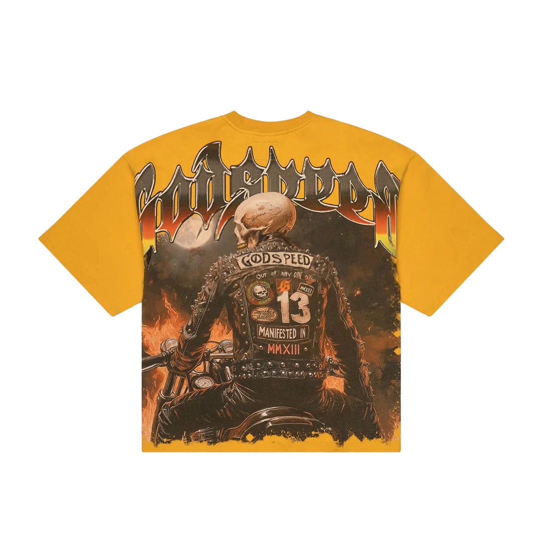 Godspeed Biker Nation Tee Yellow Size US L / EU 52-54 / 3 - 2 Thumbnail