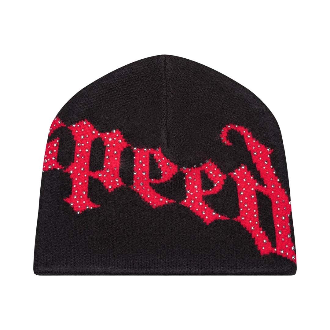 Godspeed Studded Beanie Black Red Size ONE SIZE - 3 Thumbnail