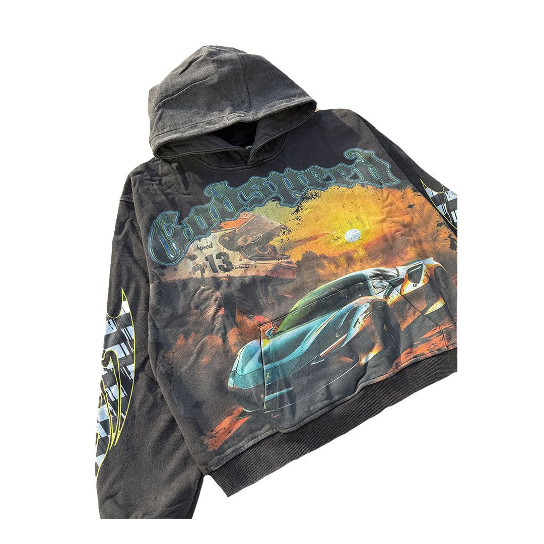 Godspeed Sunset Drift Hoodie Black Wash Size US XL / EU 56 / 4 - 3 Thumbnail