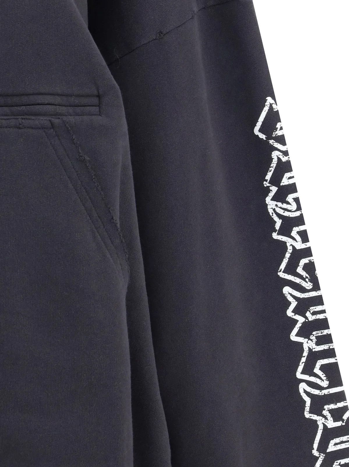 Balenciaga Balenciaga Blackletter Script Pulled Zipped Hoodie Size US XS / EU 42 / 0 - 4 Thumbnail