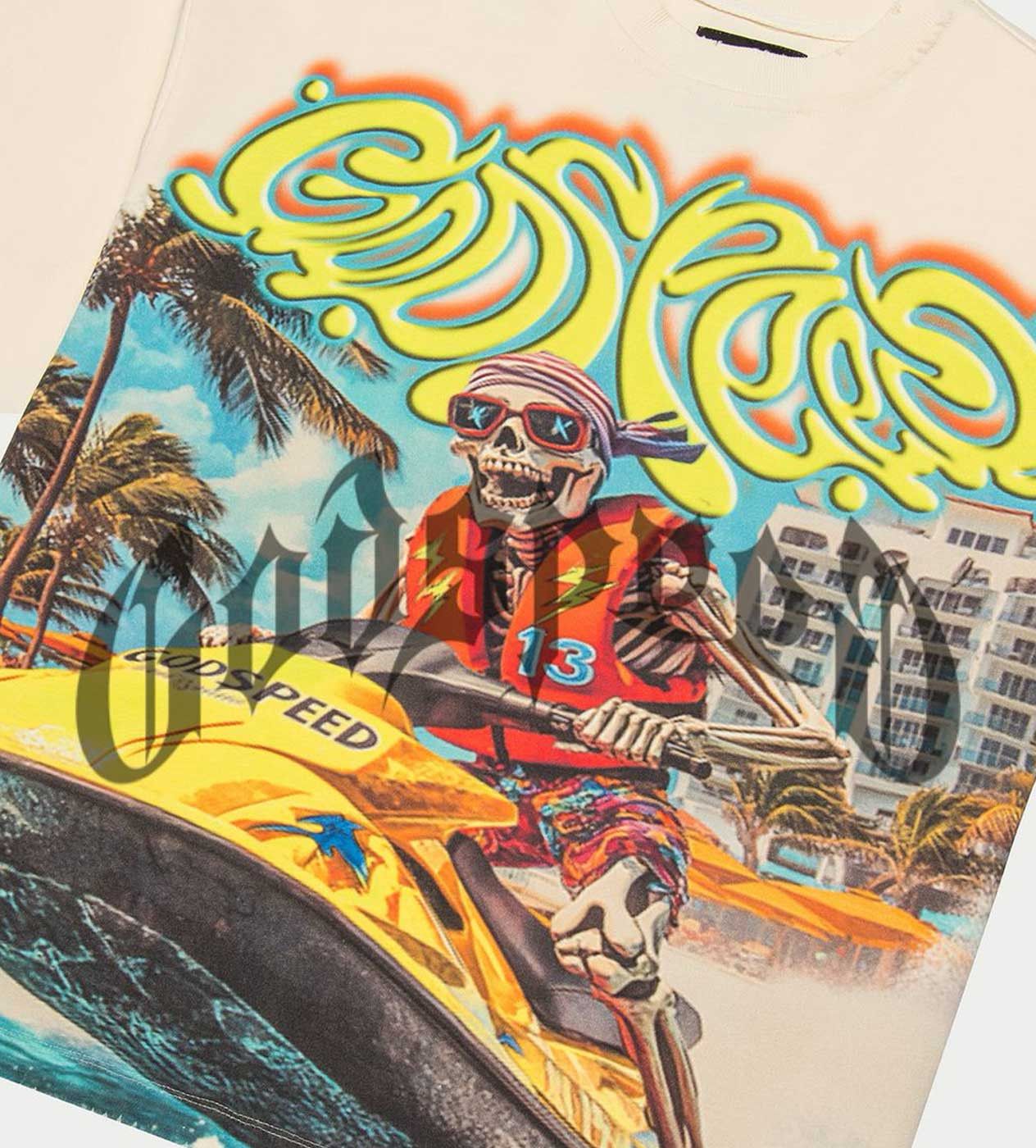 Godspeed Wave Runner Tee Bone Size US XL / EU 56 / 4 - 3 Thumbnail