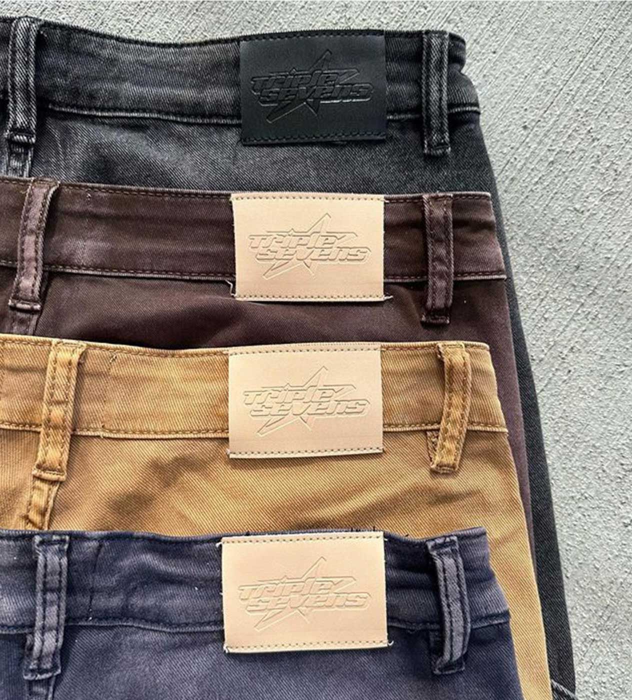 TRIPLE SEVENS Flared Denim Brown Size US 36 / EU 52 - 3 Thumbnail