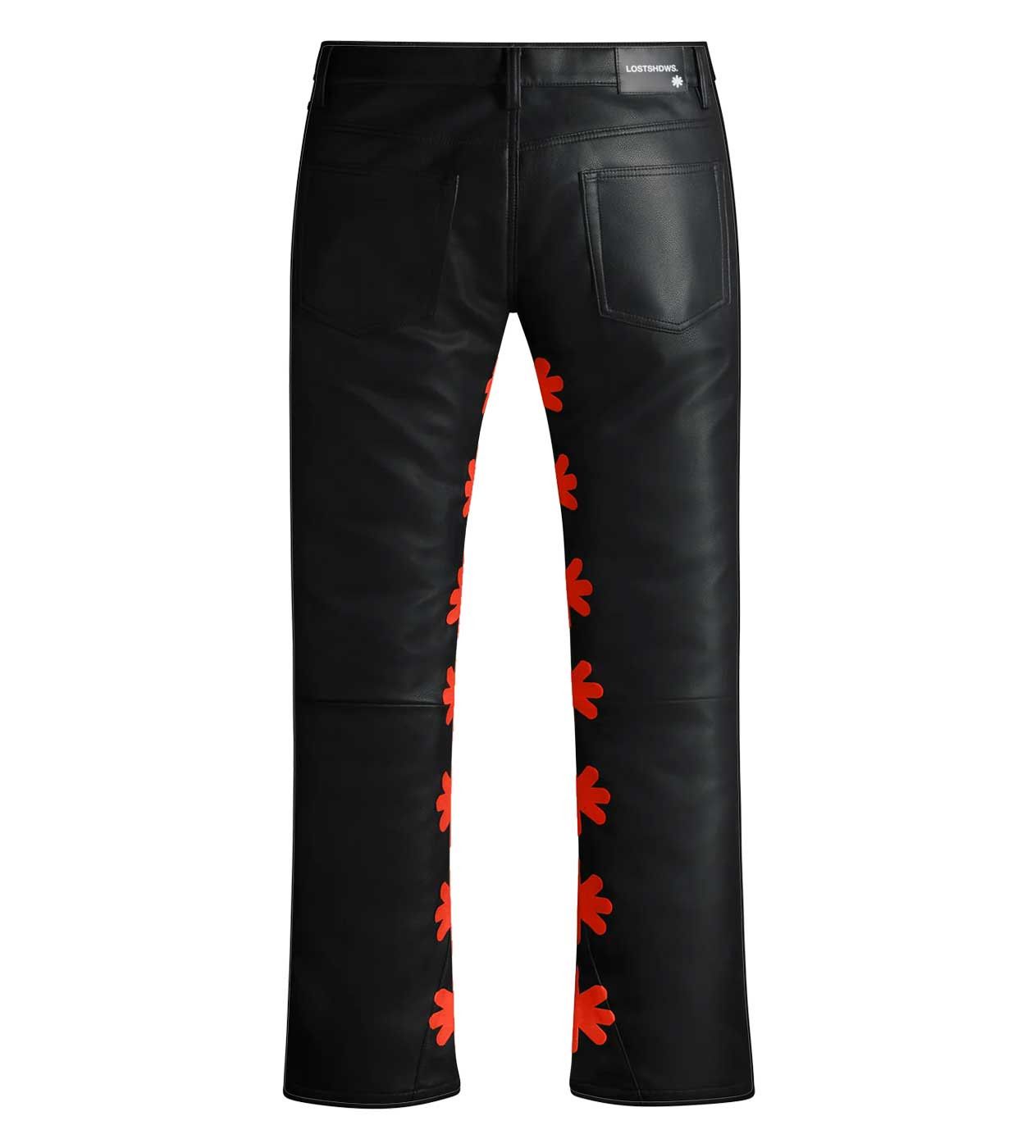 LOSTSHDWS Lost Shdws Leather Pant Black/Red Size US 38 / EU 54 - 2 Thumbnail