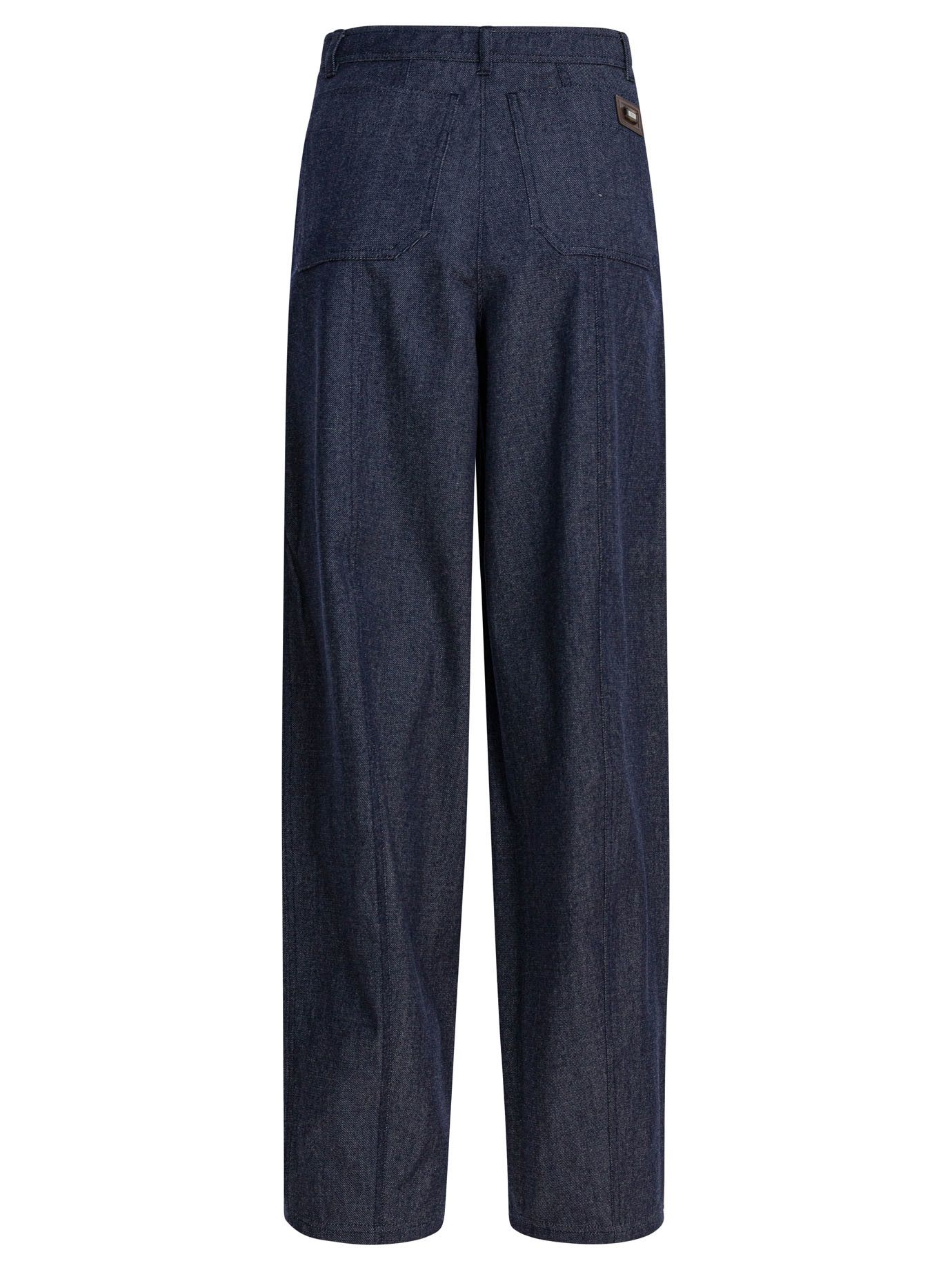 Max Mara Denim-Effect Wool Pants Size 27" / US 4 / IT 40 - 2 Thumbnail