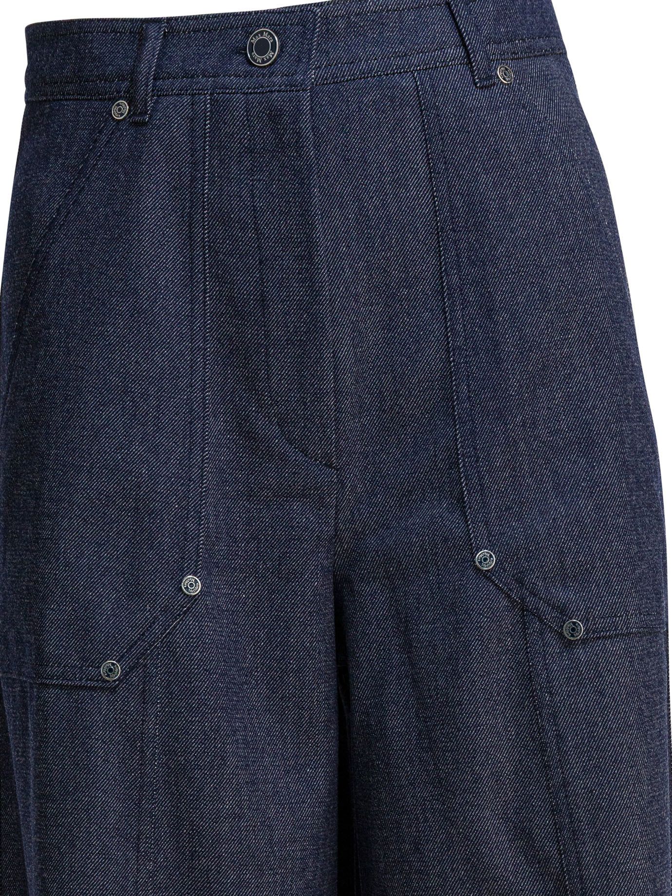 Max Mara Denim-Effect Wool Pants Size 27" / US 4 / IT 40 - 4 Thumbnail