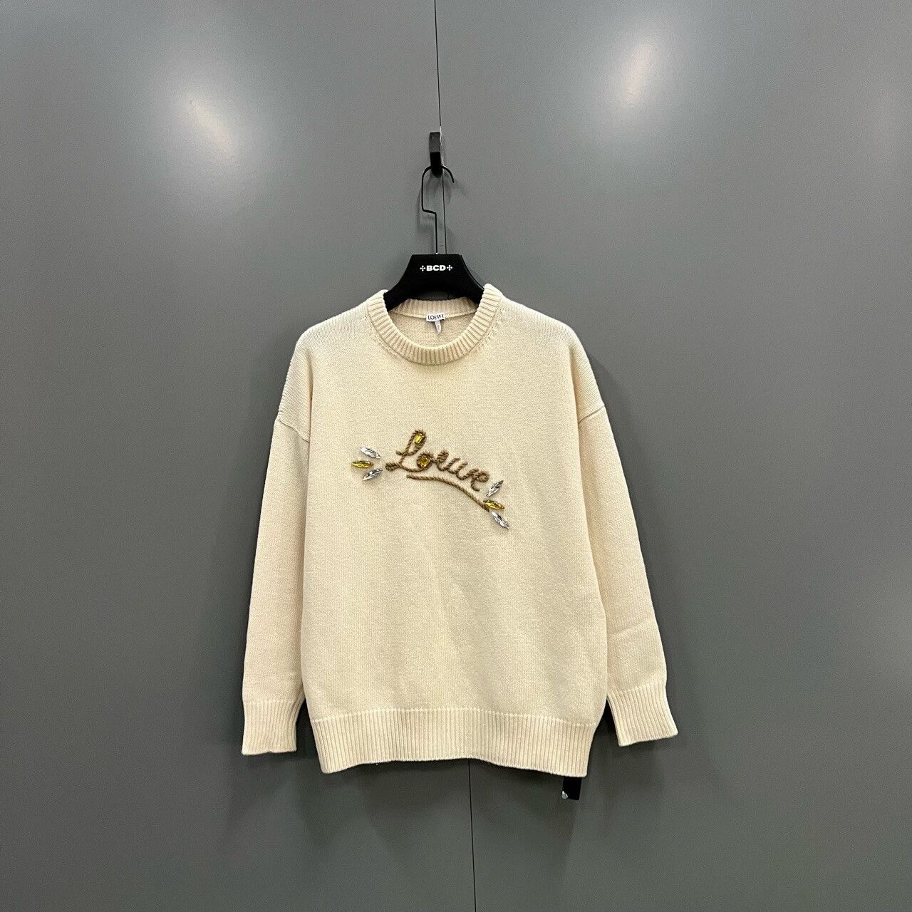 Loewe loewe embroidered logo knitted sweater Size XS / US 0-2 / IT 36-38 - 2 Thumbnail
