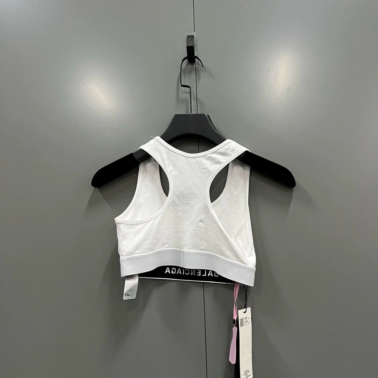 Balenciaga balenciaga double b logo crop tank top Size S / US 4 / IT 40 - 2 Thumbnail