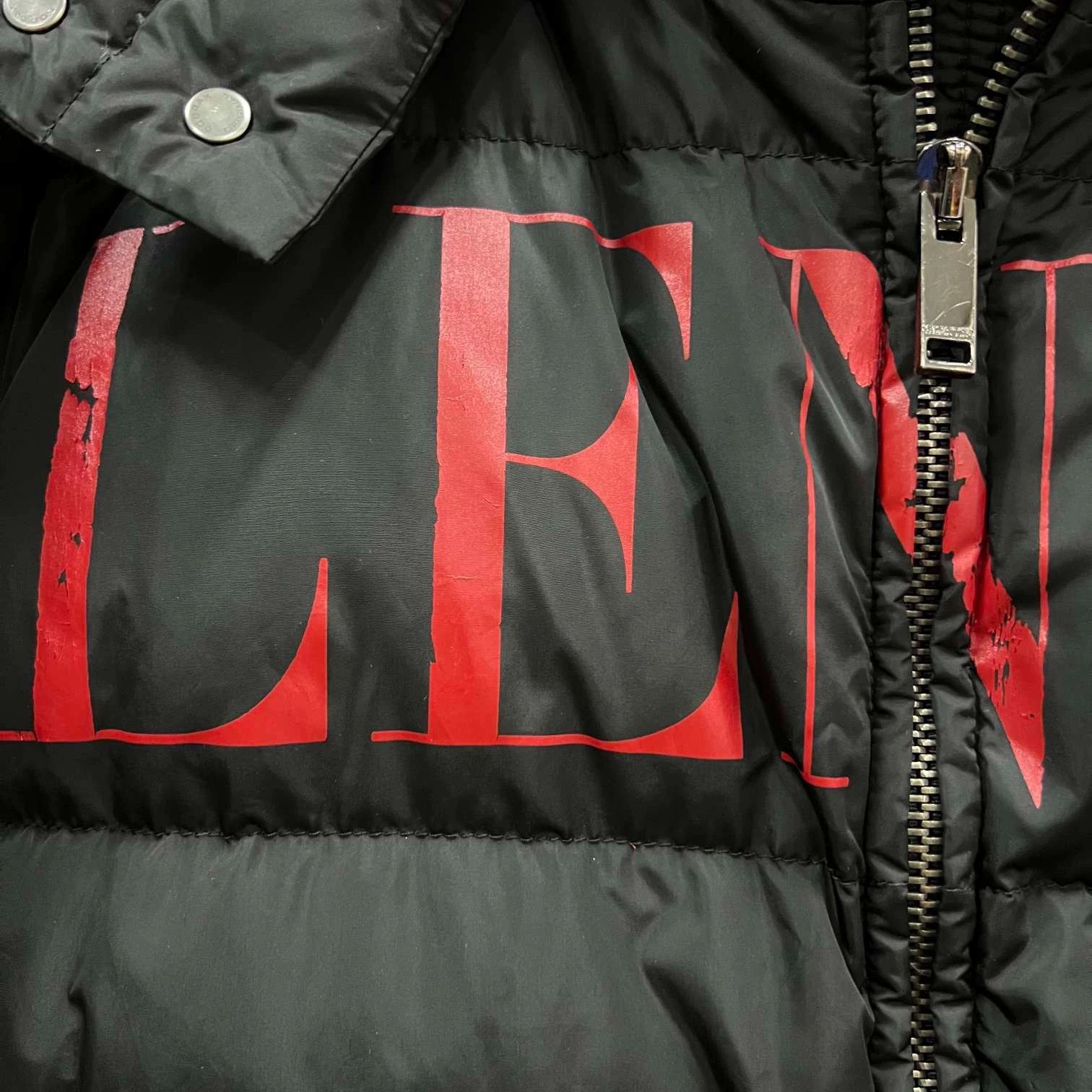 Valentino black and red logo puffer jacket by valentino Size US L / EU 52-54 / 3 - 3 Thumbnail