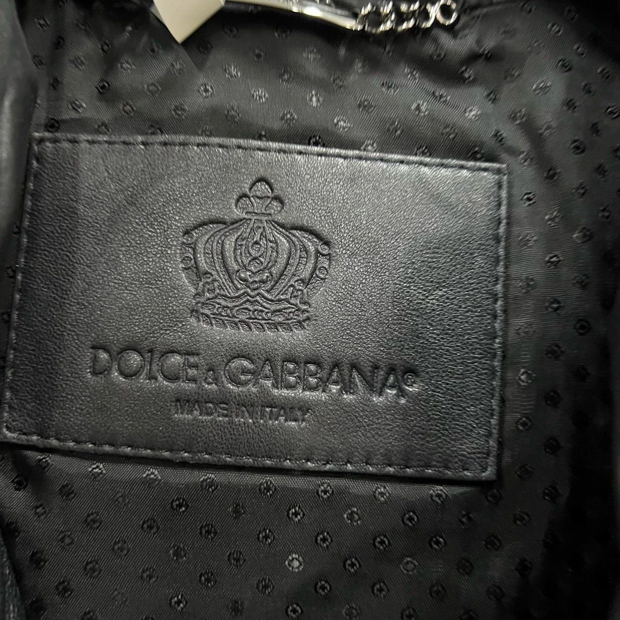 Dolce & Gabbana black leather jacket by dolce gabbana Size US L / EU 52-54 / 3 - 3 Thumbnail