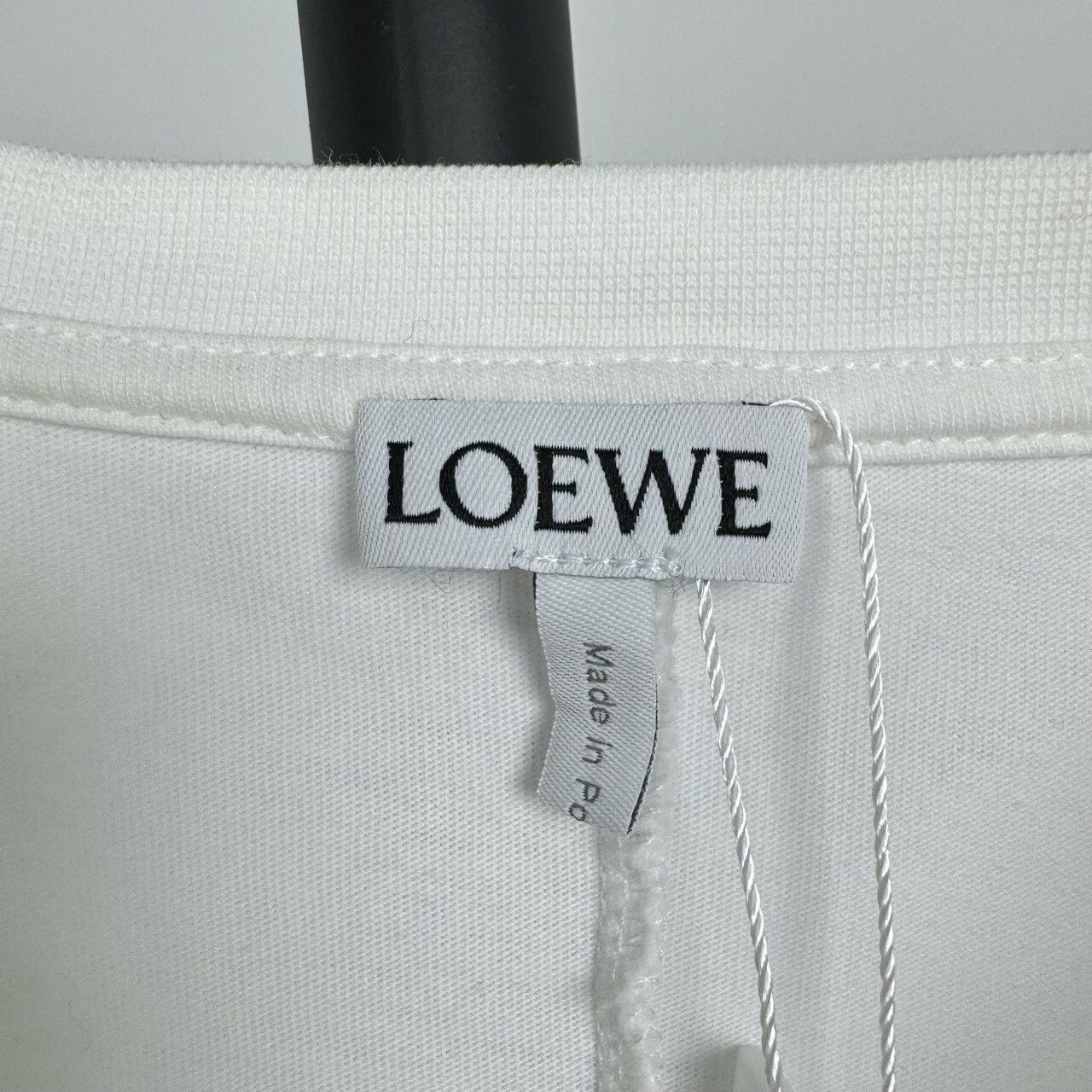 Loewe Loewe White Irregular Embroidery Short Sleeve Tee Size M / US 6-8 / IT 42-44 - 3 Thumbnail