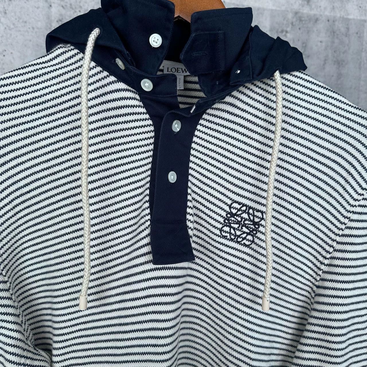 Loewe stylish black and white striped hoodie Size US S / EU 44-46 / 1 - 4 Thumbnail