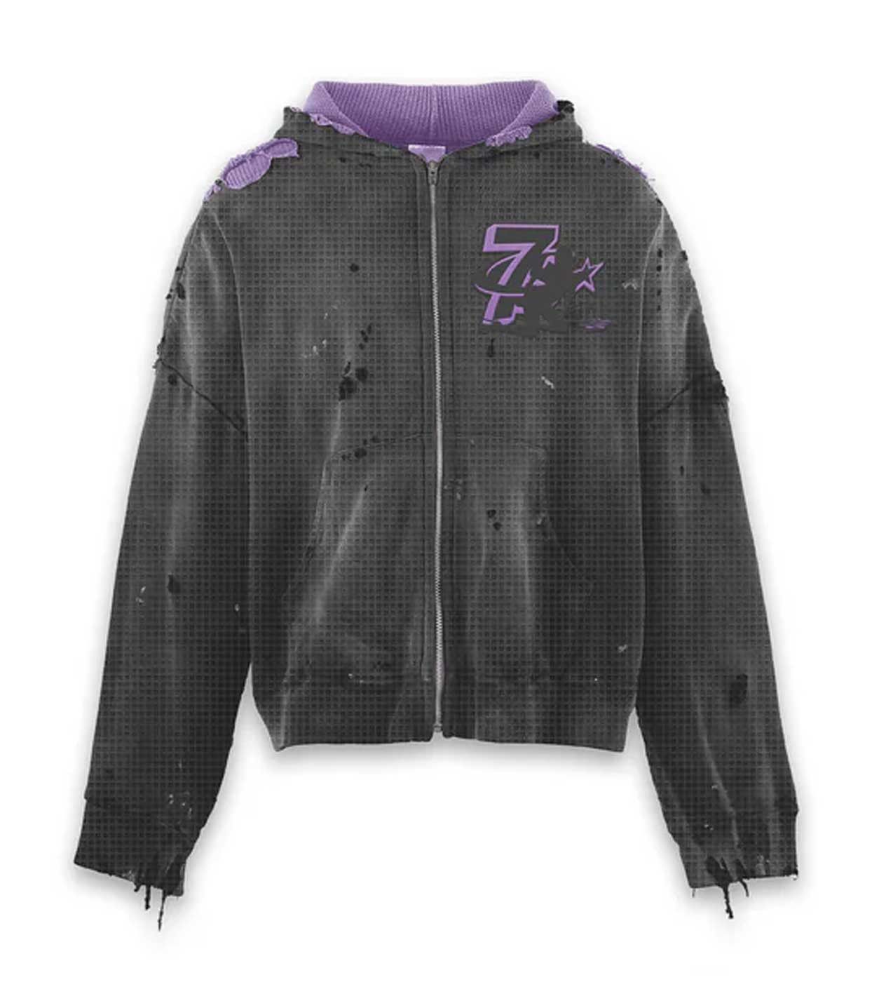 TRIPLE SEVENS Trap Reversible Zip Up Hoodie Black Size US XXL / EU 58 / 5 - 3 Thumbnail