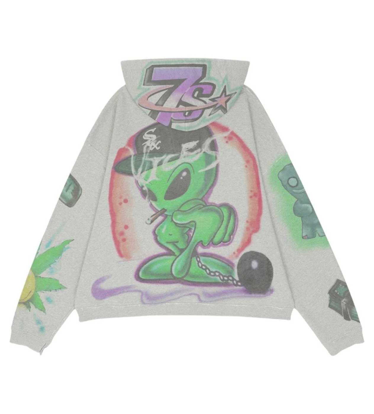 TRIPLE SEVENS Vices Hoodie Grey Size US M / EU 48-50 / 2 - 2 Thumbnail