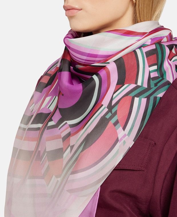 Elie Saab Silk square scarf Size ONE SIZE - 2 Thumbnail