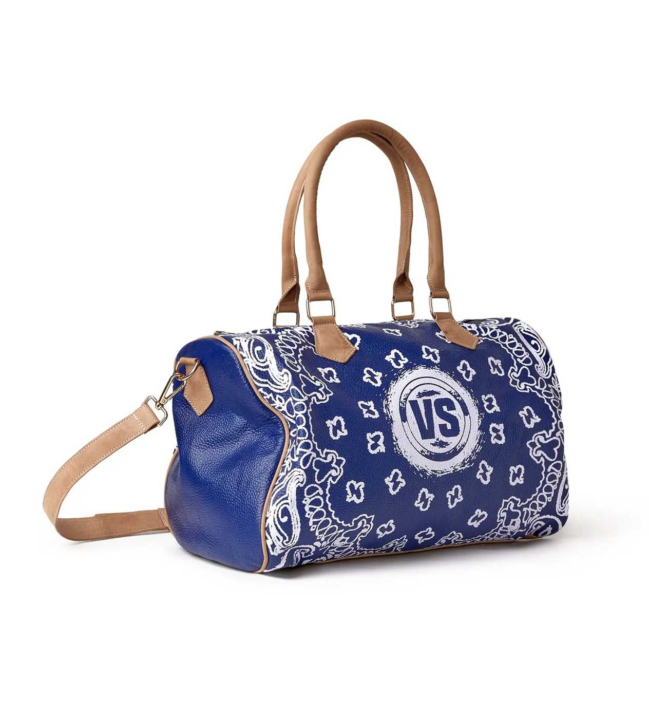 Vale Forever Leather Duffle Bag Navy Size ONE SIZE - 2 Thumbnail