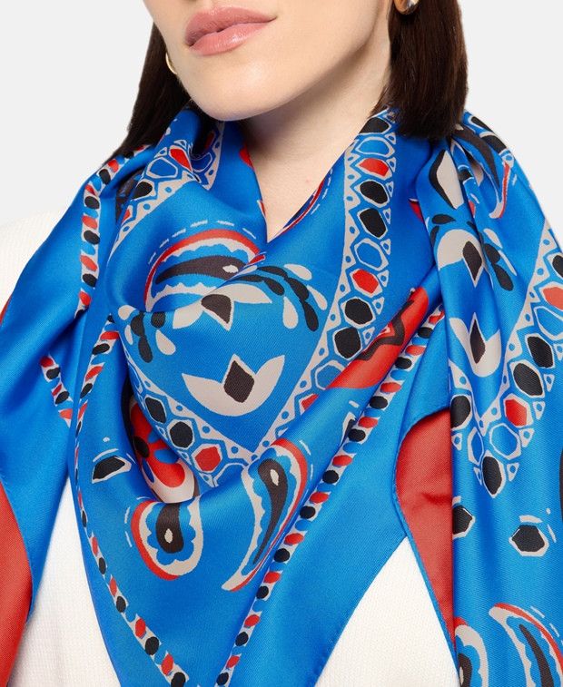 Tory Burch Silk square scarf Size ONE SIZE - 2 Thumbnail
