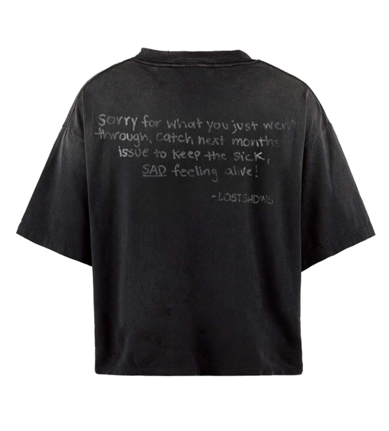 LOSTSHDWS Lost Shdws Frown Tee Black Size US S / EU 44-46 / 1 - 2 Thumbnail