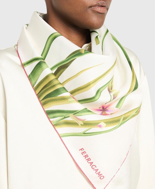 Salvatore Ferragamo Silk square scarf Size ONE SIZE - 2 Thumbnail